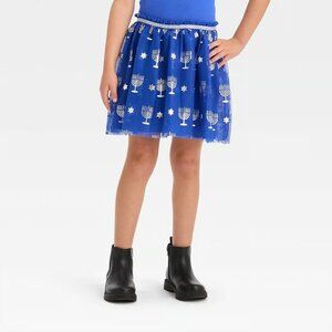 New! Girls' Hanukkah Tutu Skirt, Cobalt Blue - Cat & Jack Small